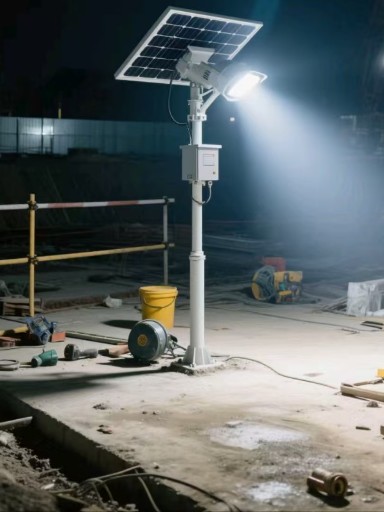 深夜施工安全保障:防爆型太阳能工程投光灯